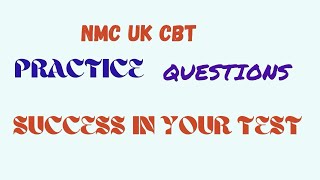 NMC CBT NUMERACY [upl. by Nylarak721]