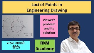 Loci of points in engineering drawing  RNM Academy [upl. by Sibell]