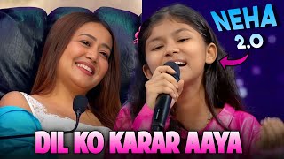 Dil Ko Karar Aaya Neha Kakkar 2O  She Sang Exactly Like Neha Haisal Rai Superstar Singer 3 [upl. by Danae]