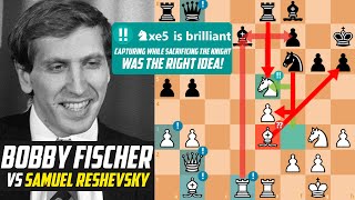 Fischer’s Tactical Brilliance Bobby Fischer VS Samuel Reshevsky  Sousse Interzonal 1967 [upl. by Iden511]