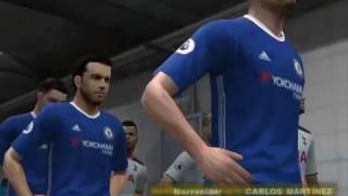 PES 2017 PS2 Tottenham Hotspur vs Chelsea  Premier League [upl. by Guildroy]