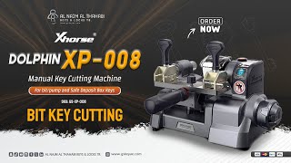 Xhorse Dolphin XP008 Mini Manual Key Cutting Machine  How to Cut a Bit Key gskey uae [upl. by Nottap]