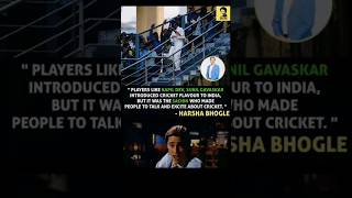 HARSHA BHOGLE SAID ON SACHIN TENDULKAR 🤯 shorts trending cricketlover youtubeshorts [upl. by Esidarap734]