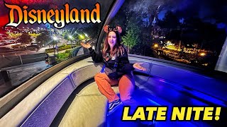 DISNEYLAND LATE NIGHT Forgot we had a Reservation Front Monorail Rides Return  Rides amp Park Close [upl. by Morven]