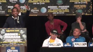 adrien broner vs marcos maidana final press conference EsNews Boxing [upl. by Siuqram194]