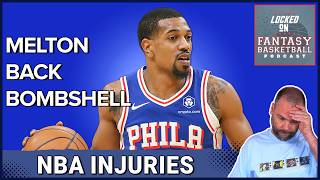 NBA Fantasy Basketball Meltons Setback amp LeagueWide Injury Report NBA fantasybasketball [upl. by Ssegrub]