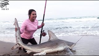 Prodigy Team Surf Fishing South Padre Island 2020 7th Sea Fishing [upl. by Yadnus]