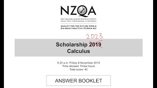 Suboptimal Playz  2023 NZQA Scholarship Calculus Speedrun [upl. by Arbba]