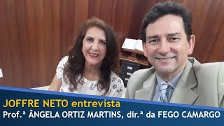 JOFFRE NETO entrevista  Profa ÂNGELA ORTIZ MARTINS diretora da Escola de Artes Fego Camargo [upl. by Rydder86]