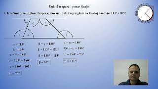 Uglovi trapeza 6 razred [upl. by Adamsen]