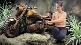 TIMELAPSE The process of repairing and restoring longabandoned motorbikes [upl. by Yvan]