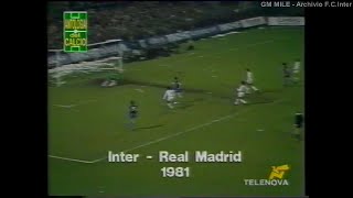 198081 SF Rit Coppa Campioni  22041981 INTERReal Madrid 10 Bini HLTS Telenova [upl. by Sidra]