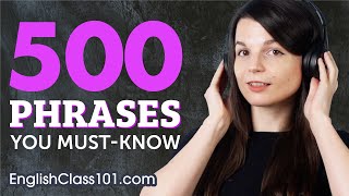 500 Phrases Every English Beginner Must Know [upl. by Sakiv]