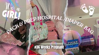 PACK amp PREP HOSPITALDIAPER BAG 36 WEEKS PREGNANT [upl. by Ahsieki]