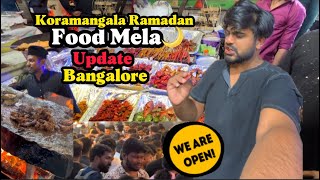 Koramangala Ramadan Food mela Update  Bangalore Street Food  Finally open  Fully Crowded  2024 [upl. by Ocnarf]