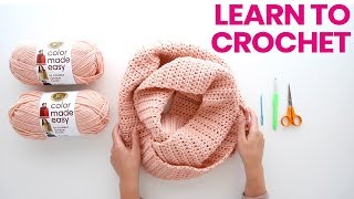 How to crochet an easy lace scarf for beginners [upl. by Etti159]