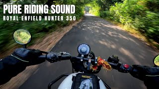 HUNTER 350 POV  Pure Ride Sound  Morning Bliss  4K  Earphones for best experience [upl. by Mccoy552]