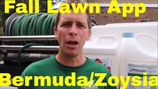 Fall Lawn Care Program for Bermuda and Zoysia Lawns [upl. by Kenric143]