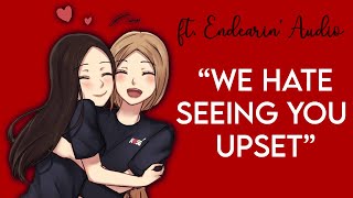 ASMR  Sisters comfort you 💕 F4A Comforting Protective Sweet ft Endearin Audio [upl. by Zerline]