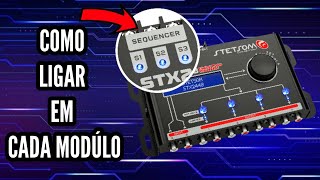 COMO LIGAR SEQUECIADOR DO PROCESSADOR DE AUDIO STETSOM 2448 [upl. by Zebedee]