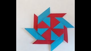 Easy Transforming Ninja star l how to make a transforming ninja star [upl. by Anej]