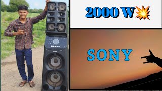 Sony v90 DW Party Box Full Review Superpower 2000w Power💥 [upl. by Eresed191]