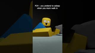 Pretend to asleep  roblox robloxmemes funny [upl. by Rorie776]