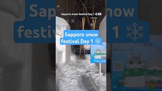 Sapporo snow festival 2024  Day 1 japan travel snow snowfestival japantravel travelvlog [upl. by Hedvah]