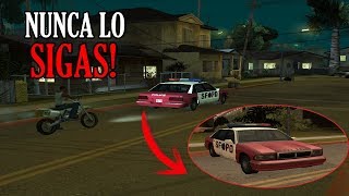 Nunca sigas este coche de policia ROJO en GTA San Andreas [upl. by Loise]