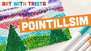 Pointillism Art Tutorial  Art With Trista [upl. by Nan]