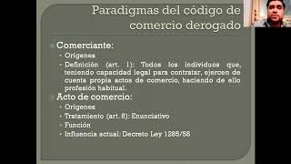 Clase 7  Paradigmas del derecho comercial [upl. by Bowra]