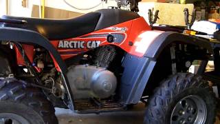 Arctic Cat 400 Cold Start [upl. by Dynah]