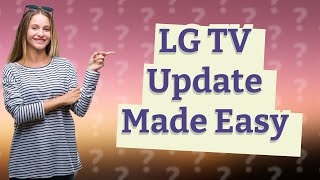 Can you update a LG smart TV [upl. by Aikkan]