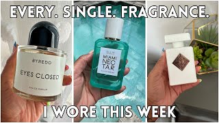 What I Wore This Week  New Fragrances amp Unpopular Fragrances [upl. by Clifford]