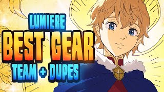 1st Anni Lumiere Build amp Guide Teams Gear Sets Skill Pages amp More  Black Clover Mobile [upl. by Eillib]