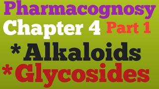 PharmacognosyChapter 4Part 1Alkaloids Glycolysis D Pharma 2nd year Hindi Notes [upl. by Eiuqram]