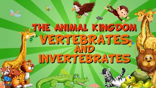 THE ANIMAL KINGDOM VERTEBRATES AND INVERTEBRATES  Educational Videos for Kids [upl. by Bern251]