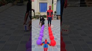 Balloon jumping dice game Who will win spiderman death insideout2 deadpool marvel [upl. by Shandeigh302]