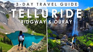 TELLURIDE RIDGWAY amp OURAY Colorado THREE DAY Travel Guide  BEST Things to DO EAT amp SEE [upl. by Terrance359]