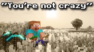 Minecraft DOES feel different but not How youd think [upl. by Bennink]