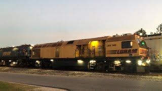 Loram Rail Grinder passes through Reserve LA [upl. by Wimsatt]