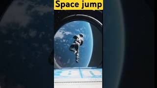 Highest Skydiving  😱 in space to Earth space shorts [upl. by Ekud]