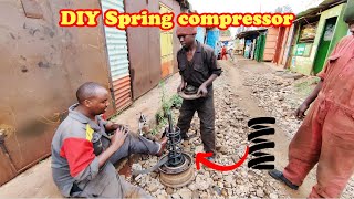 DIY homemade Spring compressor [upl. by Nitram]