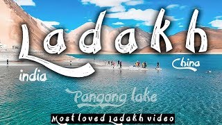 Epic Drone views at Pangong lake Leh chal ladakh mein Ep4 Nubra to Pangong  Traveling Mondays [upl. by Gnouhc]