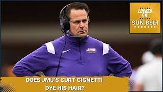 Does JMU Dukes Curt Cignetti Dye His Hair [upl. by Aihsiyt482]