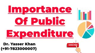 Importance Of Public Expenditure [upl. by Arral663]