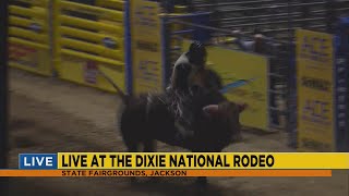 Dixie National Rodeo underway in Jackson [upl. by Anihc]