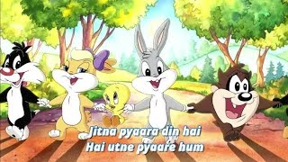 Baby Looney Tunes  Jitna Pyara Din Hai  कितना प्यारा दिन है  Cartoon Rhymes Hindi [upl. by Matejka]