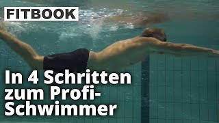 Delfinschwimmen lernen mit Toni Embacher  FITBOOK [upl. by Goldner]