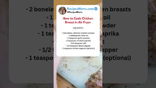 How to Cook Chicken Breast in Air Fryer [upl. by Felty184]